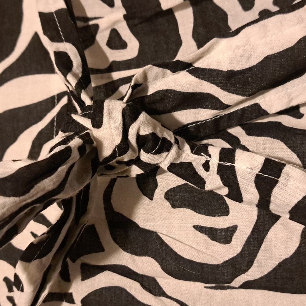 🎱Jessica Black & White Swirl A-Line Womans Summer Skirt - Picture 5 of 6